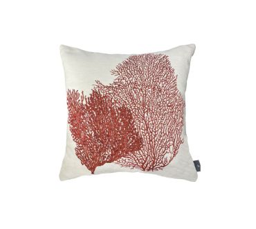 Coussin Jacquard Deux Coraux  Art de Lys