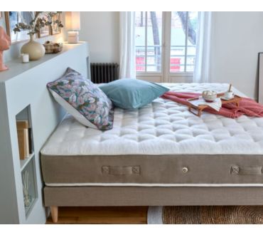 Luxury Literie - Matelas 90x190 cm, Iris, 20cm, mémoire de forme,  indépendance du couchage, face été/hiver - Matelas de relaxation - Rue du  Commerce