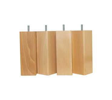 Pieds de lit carrés 17 cm