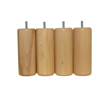 Pieds de lit cylindriques 17cm