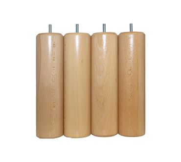 Pieds de lit cylindriques 25 cm